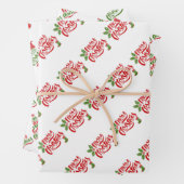 Weihnachtspapierblätter Geschenkpapier Set (Beispiel)