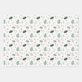 Weihnachtspapierblätter Geschenkpapier Set (Vorderseite 3)