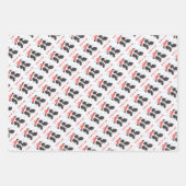 Weihnachtspapierblätter Geschenkpapier Set (Vorderseite 3)