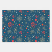 Weihnachtspapierblätter Geschenkpapier Set (Vorderseite 2)