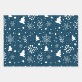 Weihnachtspapierblätter Geschenkpapier Set (Vorderseite)