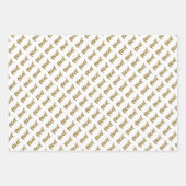 Weihnachtspapierblätter Geschenkpapier Set (Vorderseite 3)