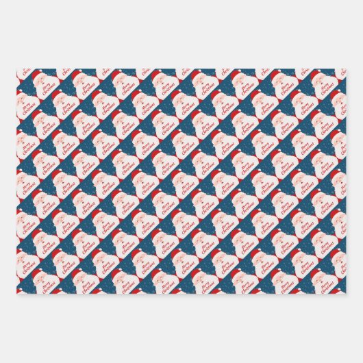 Weihnachtspapierblätter Geschenkpapier Set (Vorderseite 3)