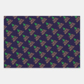 Weihnachtspapierblätter Geschenkpapier Set (Vorderseite 2)