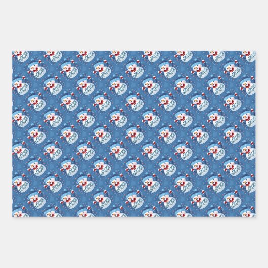 Weihnachtspapierblätter Geschenkpapier Set (Vorderseite)