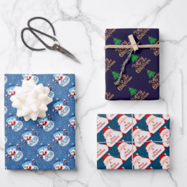 Weihnachtspapierblätter Geschenkpapier Set