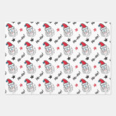 Weihnachtspapierblätter Geschenkpapier Set (Vorderseite 2)