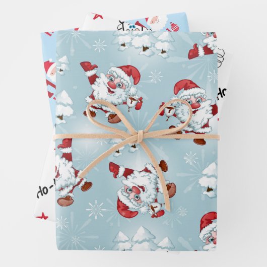 Weihnachtspapierblätter Geschenkpapier Set (Beispiel)