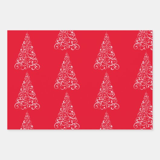 Weihnachtspapierblätter Geschenkpapier Set (Vorderseite)