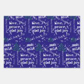 Weihnachtspapierblätter Geschenkpapier Set (Vorderseite 2)