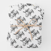 Weihnachtspapierblätter Geschenkpapier Set (Beispiel)