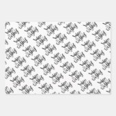 Weihnachtspapierblätter Geschenkpapier Set (Vorderseite)