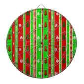 Weihnachtspapiermuster Dartscheibe (vorne)