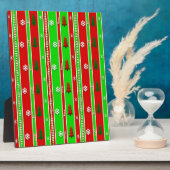 Weihnachtspapiermuster Fotoplatte (Seite)