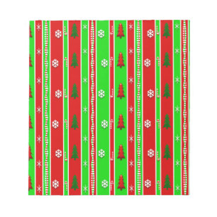 Weihnachtspapiermuster Notizblock