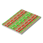 Weihnachtspapiermuster Notizblock (Rotiert)
