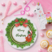 Weihnachtspapierplatte mit Elf Pappteller (Party)