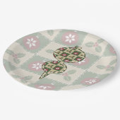 Weihnachtspapierplatte Pappteller (Schrägansicht)