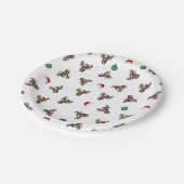 Weihnachtspapierplatte Pappteller (Schrägansicht)