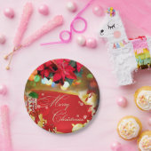 Weihnachtspapierplatten, Frohe Weihnachten Pappteller (Party)
