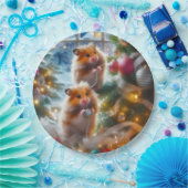 Weihnachtspapierplatten für Hamster Pappteller (Party)