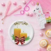 Weihnachtspapierteller, Frohe Feiertage Pappteller (Party)