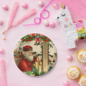 Weihnachtspapierteller, Vintage Pappteller (Party)