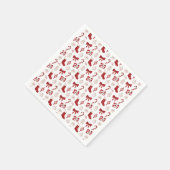Weihnachtspapiertücher Festliche Tücher Roter Boge Serviette (Ecke)