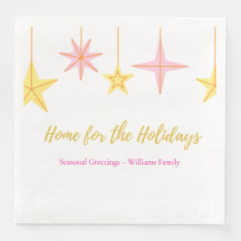 Weihnachtspapiertücher mit festlichen Motiven Serviette