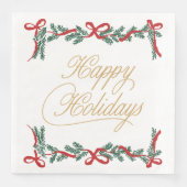 Weihnachtspapiertücher mit Schneeflocken und Stern Serviette (Vorderseite)