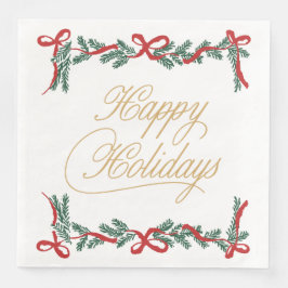 Weihnachtspapiertücher mit Schneeflocken und Stern Serviette