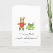 Weihnachtspapoll Feiertagskarte (Rückseite)