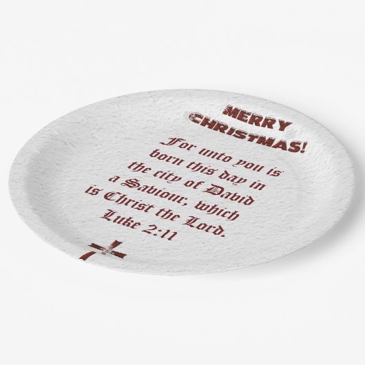 WeihnachtsPappteller Pappteller (Schrägansicht)