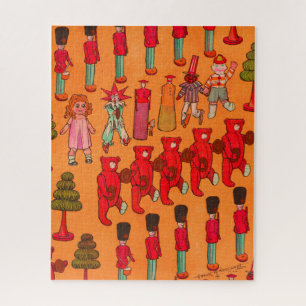 Weihnachtsparade mit Vintage-Spielzeug 1907 Puck-M Puzzle