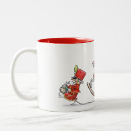 Weihnachtsparade-Tasse Zweifarbige Tasse