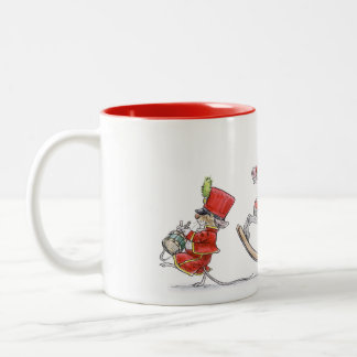 Weihnachtsparade-Tasse Zweifarbige Tasse