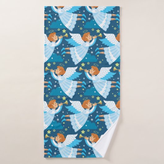 Weihnachtsparaphernalia. Illustration Badehandtuch (Badehandtuch)