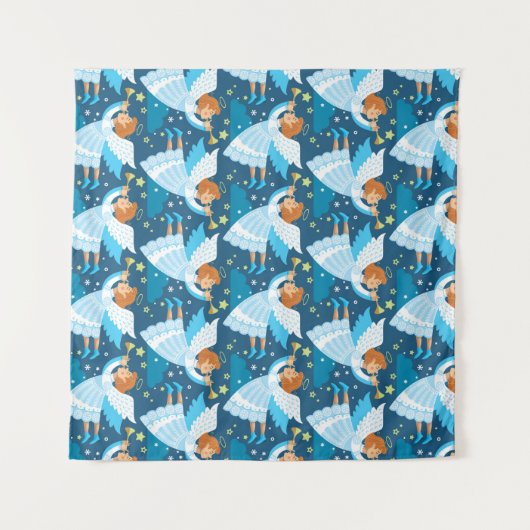 Weihnachtsparaphernalia. Illustration Wandteppich (Vorderseite (Horizontal))