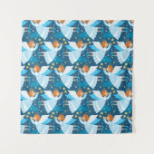 Weihnachtsparaphernalia. Illustration Wandteppich (Vorderseite)