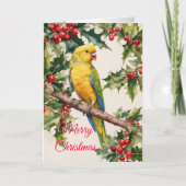 Weihnachtsparrakekarte Feiertagskarte (Vorderseite)