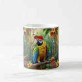 Weihnachtsparrot als Weihnachtsmann-76349 Kaffeetasse (Mittel)