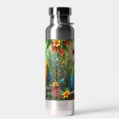Weihnachtsparrot als Weihnachtsmann-76349 Trinkflasche (Links)
