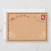 WeihnachtsParty-Abendessen-Postpostkarte laden ein Einladung (Rückseite)