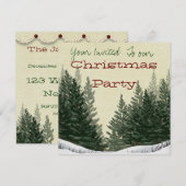 WeihnachtsParty Einladung (Vorne/Hinten)