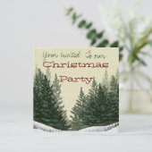 WeihnachtsParty Einladung (Stehend Vorderseite)