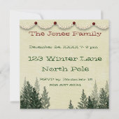 WeihnachtsParty Einladung (Rückseite)