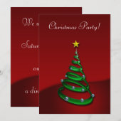 WeihnachtsParty Einladung (Vorne/Hinten)