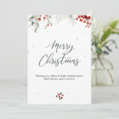 Weihnachtsparty Einladung (Stehend Vorderseite)