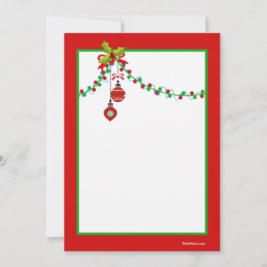 WeihnachtsParty Einladung (Rückseite)