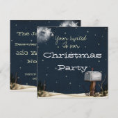 WeihnachtsParty Einladung (Vorne/Hinten)